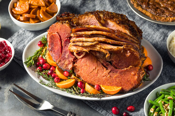 Homemade Christmas Ham Dinner