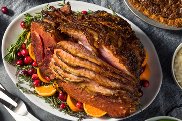 Homemade Christmas Ham Dinner