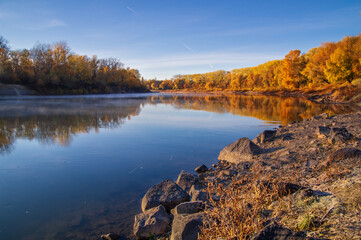 river in autumn