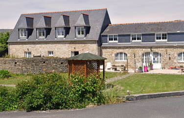 Fouesnant, France - may 16 2021 : picturesque Pointe de Mousterlin