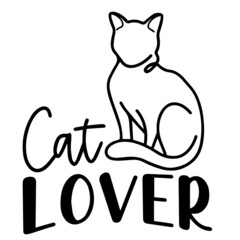 cat lover logo inspirational positive quotes,motivational,typography,lettering design