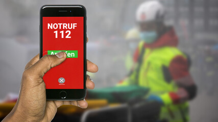 Notruf 112 anrufen