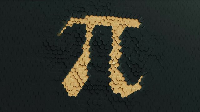 Happy PI day, 14 march, Pythagoras mathematical numbers series ( 3.14 3,14 314 ) symbol.Archimedes constant irrational number.3D render