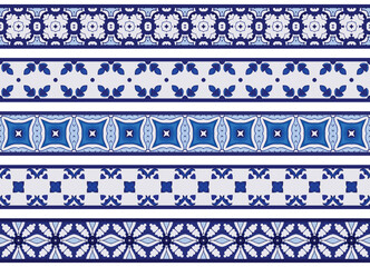 Seamless decorative borders