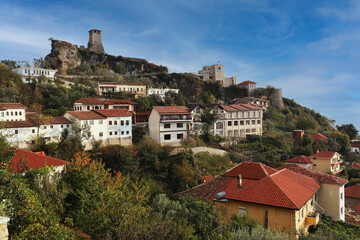 Fototapeta na wymiar Castle Kruje, Kruje Albania, Skanderbeg Museum, Albania, Europe.