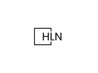 Obraz premium HLN letter initial logo design vector illustration