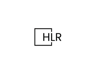 Obraz premium HLR letter initial logo design vector illustration