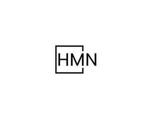 Obraz premium HMN letter initial logo design vector illustration