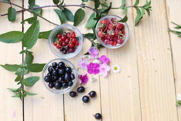 berries on a table
