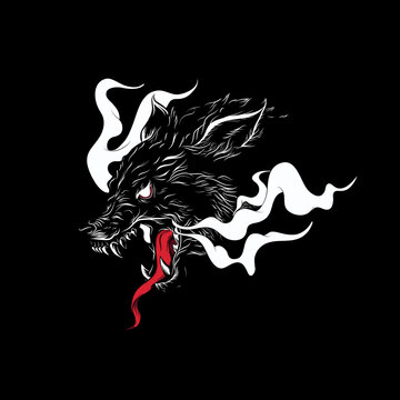 recommend clip art: The leader of a pack of wolves who are often called alpha wolves.