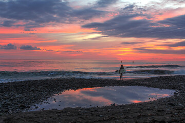 Sunset at Dominical Beach, Costa Rica