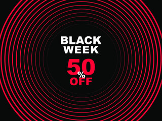 Black Week Sale Circle Pink Shop Shopping Off