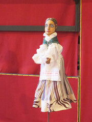 old female wooden puppets