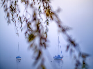 Sailboat at the Starnberger See lake - Tutzing