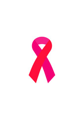 Pink, Red Cancer Ribbon svg vector icon