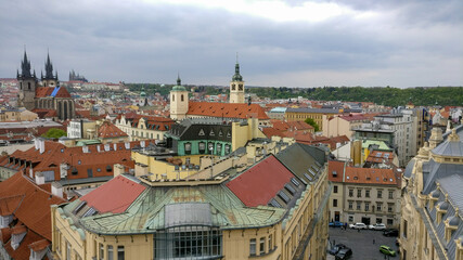 Naklejka na ściany i meble Prague rooftops