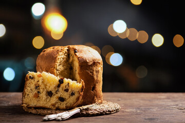 Panettone is the traditional Italian dessert for Christmas - 468651318