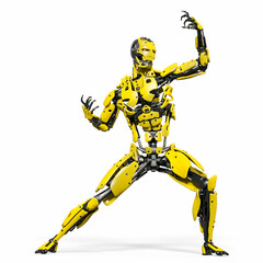 cyborg is challenging the enemy