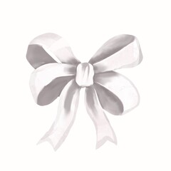 Watercolor Bow. Bow for the holidays isolated on a white background