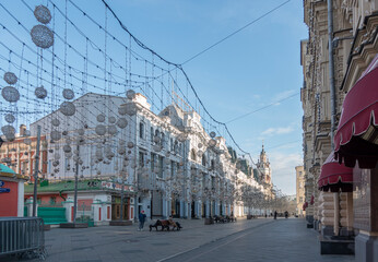 Nikolskaya street on a sunny morning © Firefly
