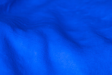 blue velour plush cloth textured