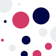 Pattern with circles of different shapes. abstract background with circles