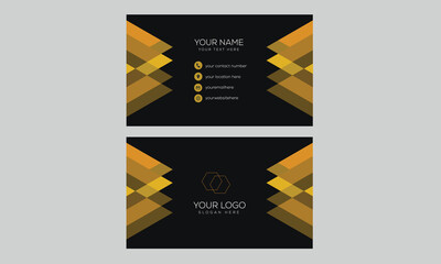 Modern simple business card vector design template
