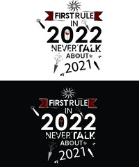 Christmas And New Year Typography t shirt design.