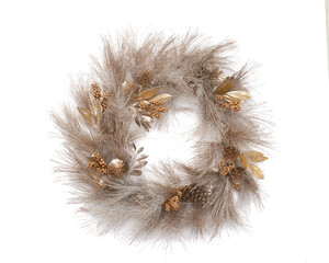 Silver and gold wreath