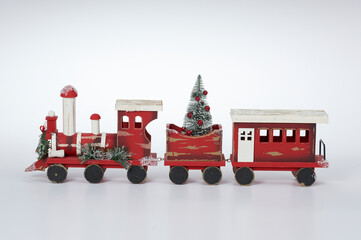 Red Christmas train