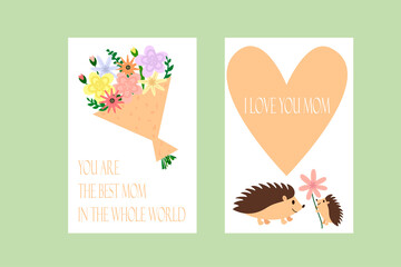 Mother's Day card\Mother's Day cards\ "the best mom" card