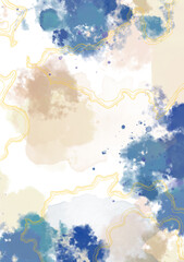 Beautiful image of abstract strokes with marble pattern