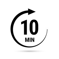 Isolated illustration with timer.