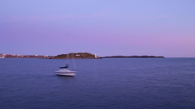 Halifax, Nova Scotia- Harbour & McNab's Island Sunset Timelapse
