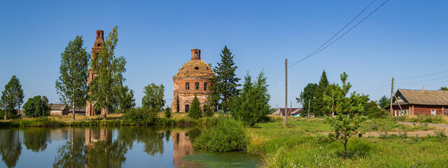 an abandoned Orthodox church
