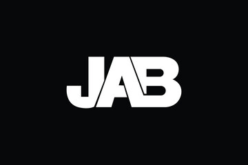 JAB Letter Logo Design. Creative Modern J A B Letters icon vector Illustration. - obrazy, fototapety, plakaty