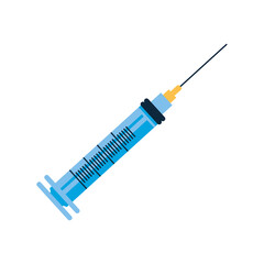 Fototapeta premium medical vaccine syringe