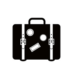 Travel bag icon isolated on white background. Travel bag icon for web site,app and logo. Creative art concept, vector illustration, eps 10