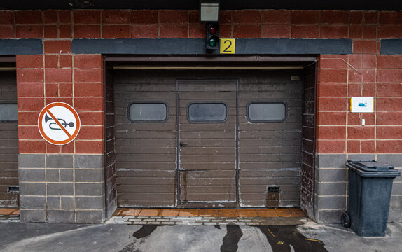 Closed Gate Entrance To The Car Wash