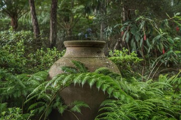 Vase in the woods