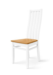 Wooden Chair. Kitchen Furniture, Isolated on White Background. Eps10 vector illustration.