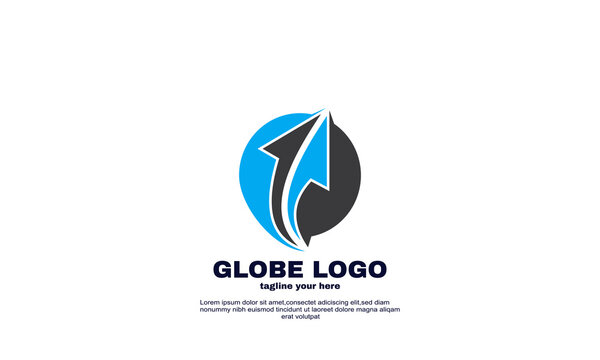 stock abstract globe logo colorful
