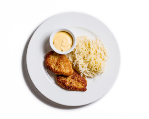 cutlet with rice