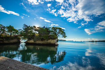 Obraz premium 宮城県 日本三景松島の風景 