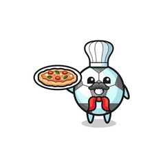 football character as Italian chef mascot