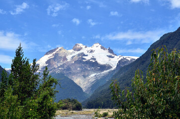 Mount Cerro Tronador in the Patagonia Region on the border between Argentina and Chile