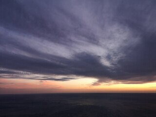 sunset in the clouds