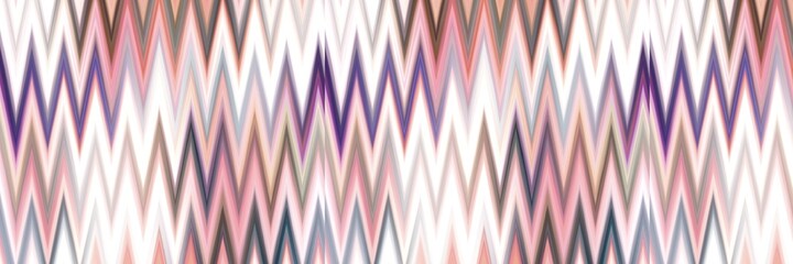 Indonesia space dyed gradient ikat border pattern. Seamless colorful variegated zig zag edge trim effect. Retro 1970 s fashion fashion endless band. - obrazy, fototapety, plakaty