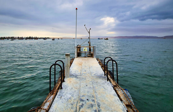 pier in the sea of Paracas