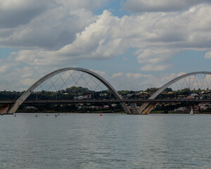 Fototapeta na wymiar JK bridge, in Brasília - Distrito Federal